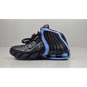 Nike Zoom Shox Flight Basketball Shoes Mens 7. 5  Black Leather‎ Sneakers RARE